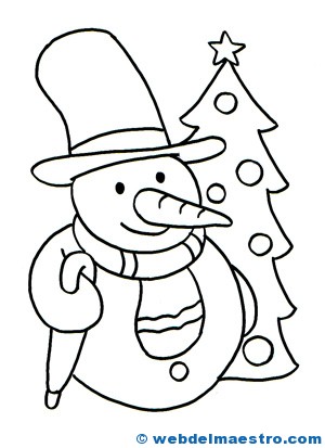 Tarjetas de Navidad para colorear