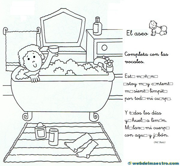 Higiene corporal para niños