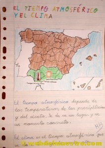 Mapa del tiempo para niños