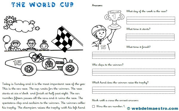 Ejercicios inglés primaria