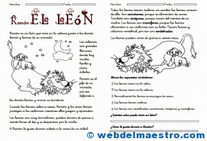 Lectura comprensiva para segundo de primaria