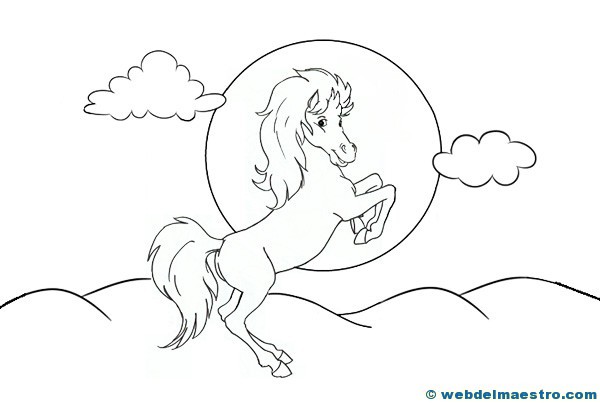 Caballos para colorear