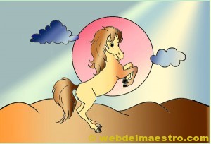 Caballos para colorear: terminacion