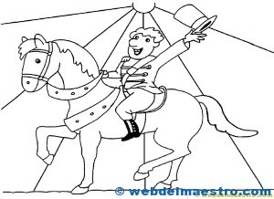 caballos para colorear: Circo