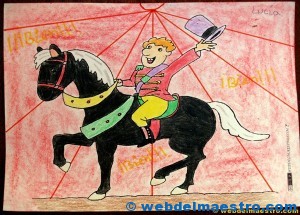 Caballos para colorear: terminacion del trabajo