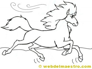 caballos para colorear