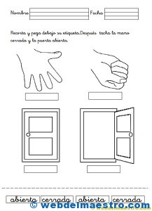 Percepcion espacial: abierto-cerrado