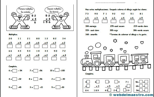Multiplicaciones para niños