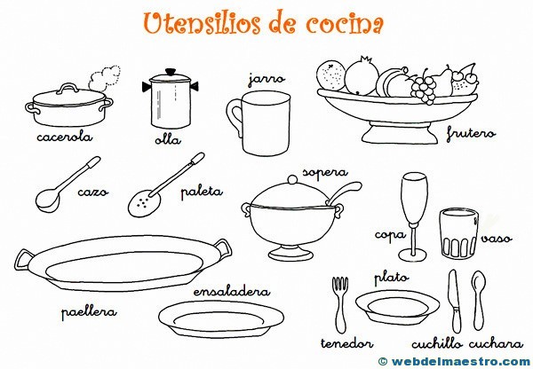 Dibujos-para-colorear-de-utensilios-de-cocina