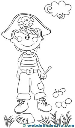 Dibujos para colorear de piratas-3