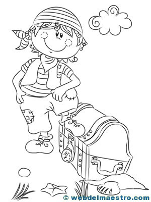 Dibujos para colorear de piratas-5