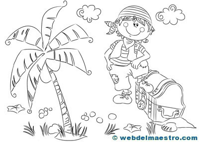 Dibujos para colorear de piratas-6