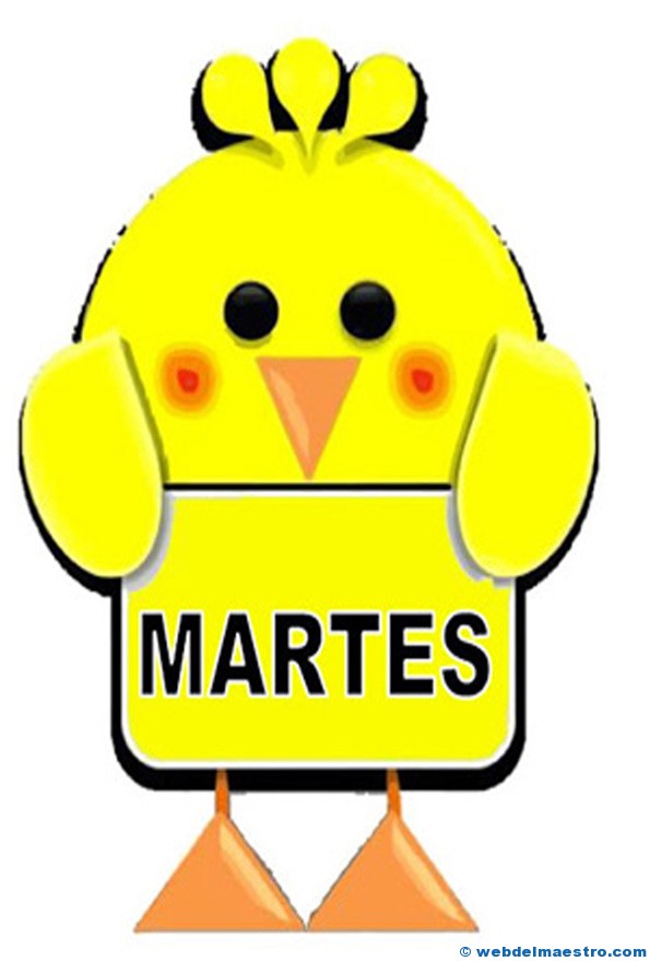 Días de la semana-martes Días de la semana-martes
