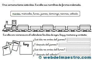 Días de la semana-actividades-2 Días de la semana-actividades-2