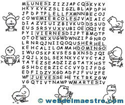 Días de la semana-soluciones Días de la semana-soluciones