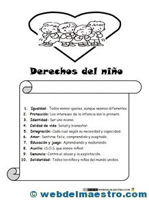 Derechos del niño