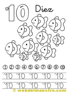 Fichas de números-10
