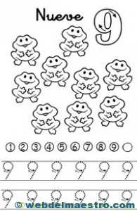 Fichas de números-9