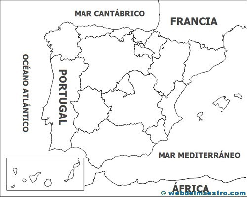 Mapa político de España