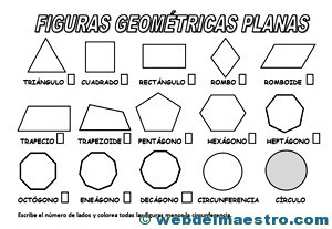 Figuras geométricas para colorear