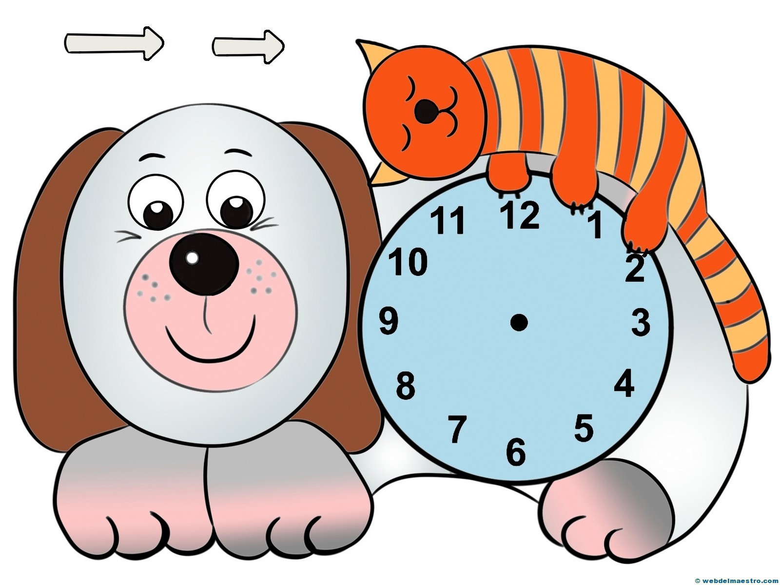 Relojes para aprender la hora