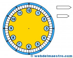 relojes para aprender la hora-4- color--