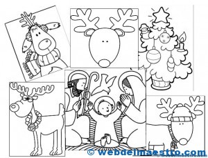 Dibujos de Navidad para colorear-