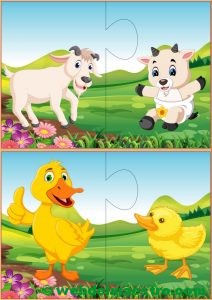 Puzzles infantiles para niños de 2 a 3 años-III