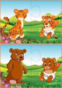 Puzzles infantiles para niños de 2 a 3 años-IV