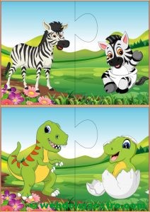 Puzzles infantiles para niños de 2 a 3 años-VI