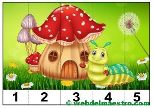 puzzles infantiles para aprender los números