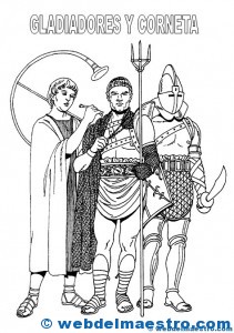 Gladiadores y corneta