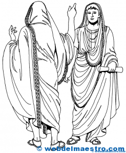 Magistrados romanos en togas