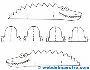 Manualidades fáciles y rápidas-cocodrilo