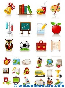 Pictogramas para imprimir de la escuela
