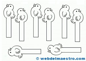 manualidades fáciles- pajarillos