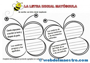 La letra inicial mayúscula