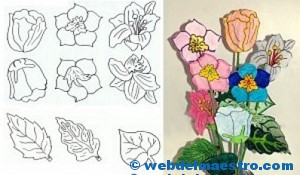 Manualidades - flores de papel