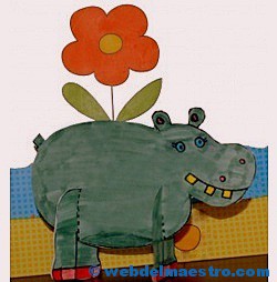 Manualidades -hipopótamo