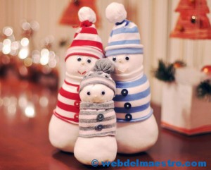 Manualidades de Navidad-Muñeco de nieve-2