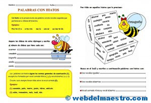 Hiato-Ejercicios de ortografía