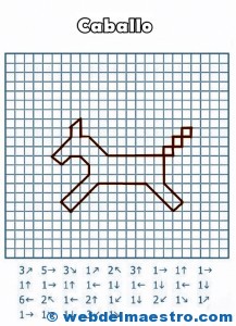 Dictados para desarrollar la lateralidad-caballo