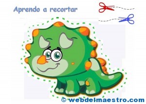 Dinosaurio para recortar