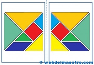 Piezas de tangram para imprimir