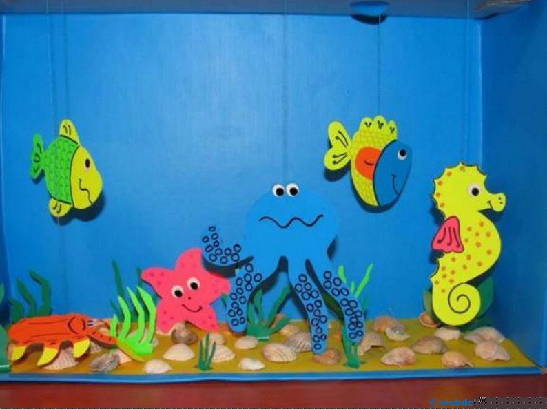 Manualidades | Acuario de papel