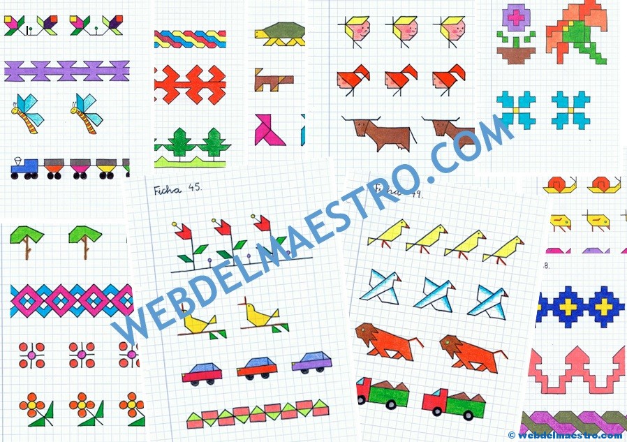 Dibujos cuadriculados