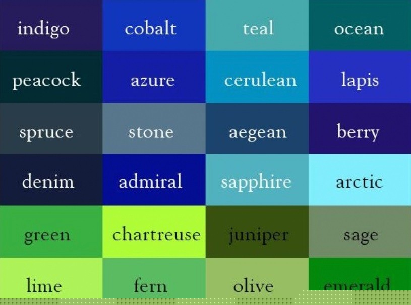 240 nombres de colores en ingles-(V)