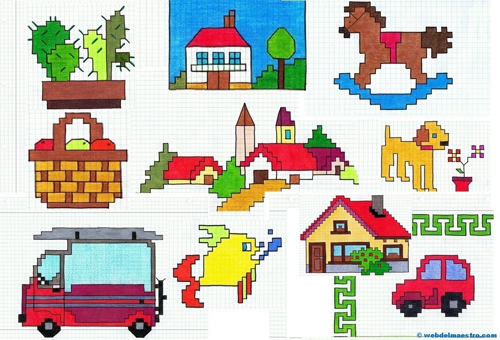 Dibujos en cuadrícula (II)