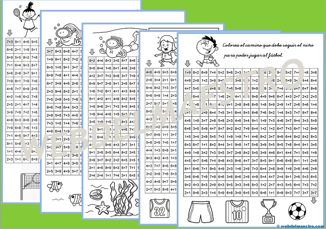 Juegos de matemáticas: Sigue las sumas