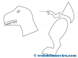 Manualidades faciles- Dinosaurio 3-